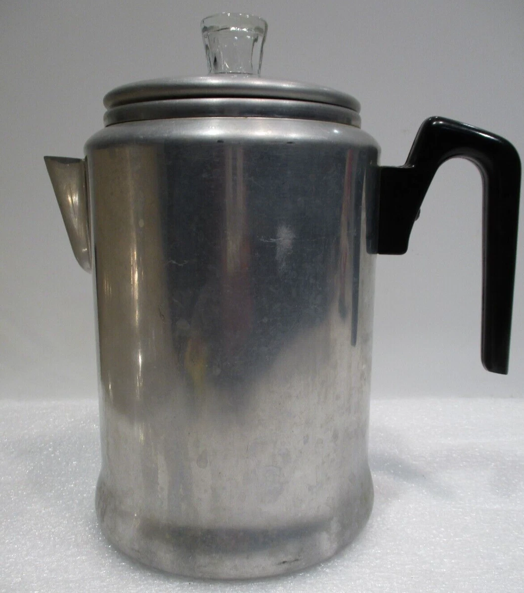 Vintage 9 cup Coffee Maker Stove Top Percolator Aluminum USA eBay