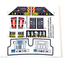 Kenner INT4 / INT-4 INTERCEPTOR Vintage Star Wars replacement Sticker   'READ'
