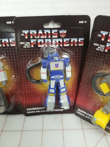 Transformers G1 Key Chain Bag Clip Optimus Prime Megatron Bumblebee Soundwave A4 - Picture 5 of 6