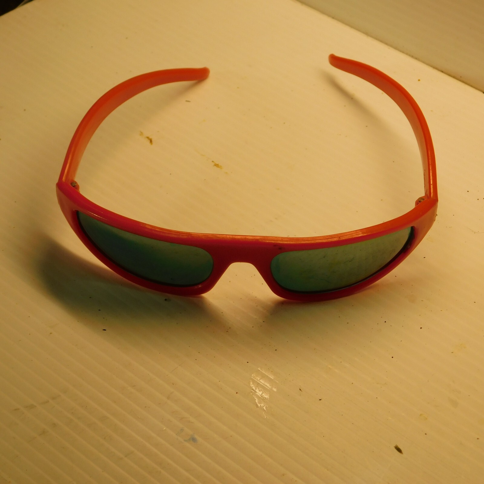 FLAT TOP POLARIZED RED PLASTIC FRAMES  sunglasses - image 1