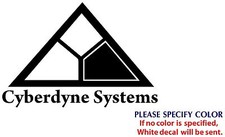 CYBERDYNE SYSTEMS Graphic Die Cut decal sticker Car Truck Boat window 22"