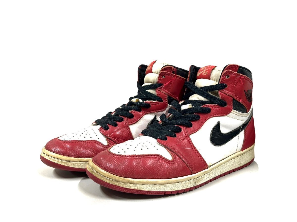 Nike Air Jordan 1 Chicago US7 Vintage Used Sneakers Made in China 