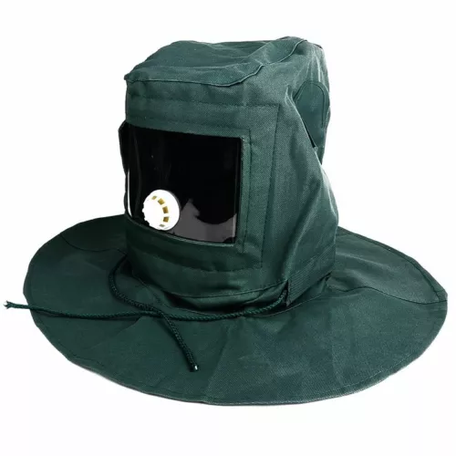 Sandstrahlhaube Maske Sandstrahler Anti Werkzeuge Helm Schutz Wind Schutzmaske - Bild 2 von 8