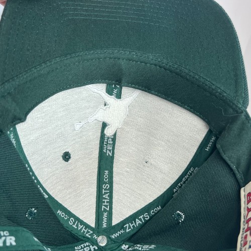 Zephyr The Hat Lacrosse Silhouette Green White Snapback Cap College Team - Picture 4 of 9