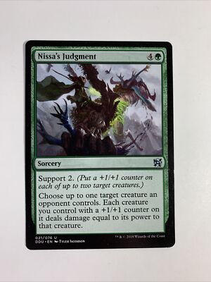 Nissa's Judgment [Duel Decks: Elves vs. Inventors] Magic MTG 021/076