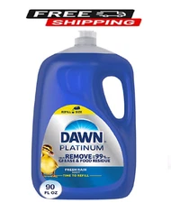 Dawn Platinum Dishwashing Liquid Dish Soap, Refreshing Rain 90 fl. oz.