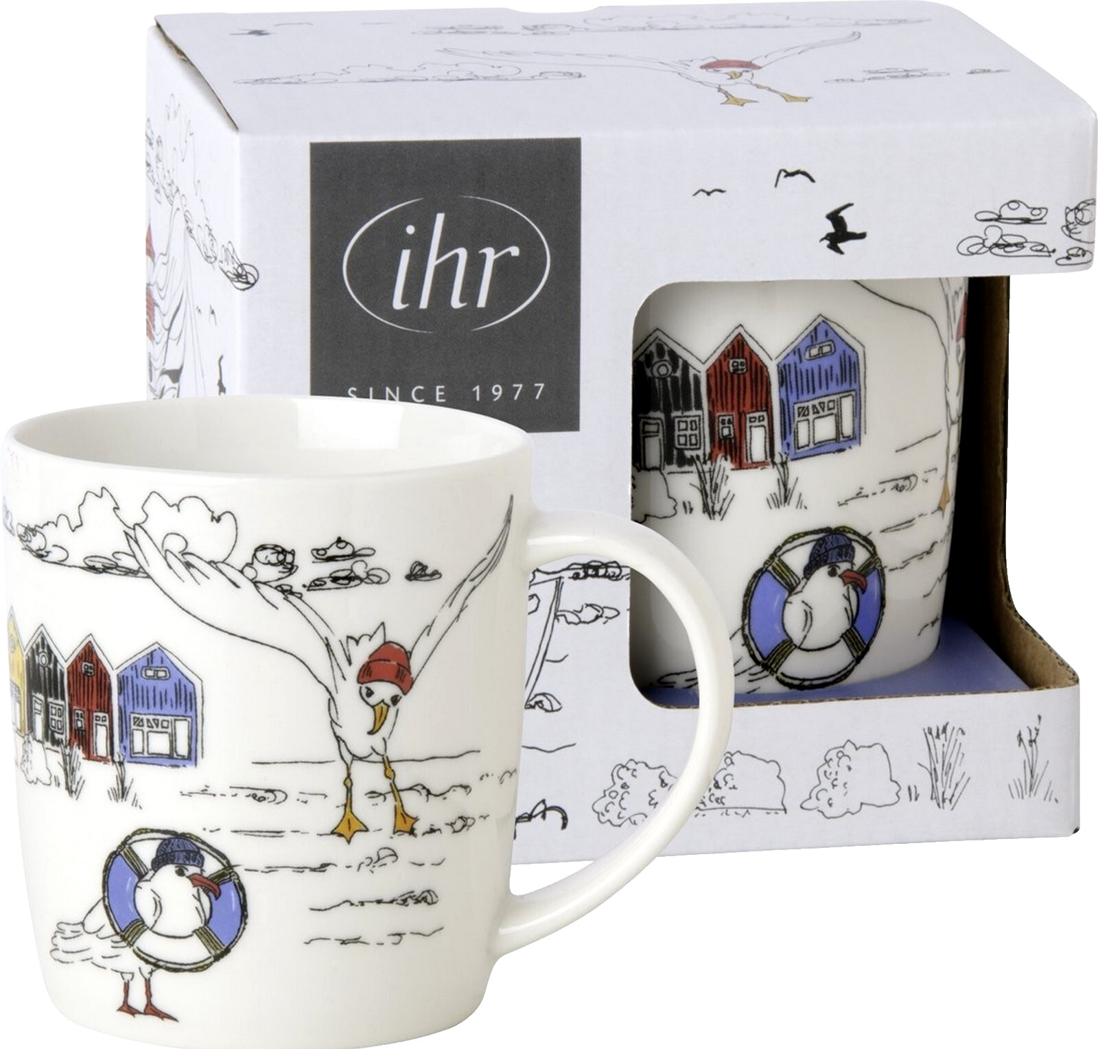 Taza porcelana gaviota marítima gaviotas traviesas SU GAMA IDEAL PARA EL HOGAR