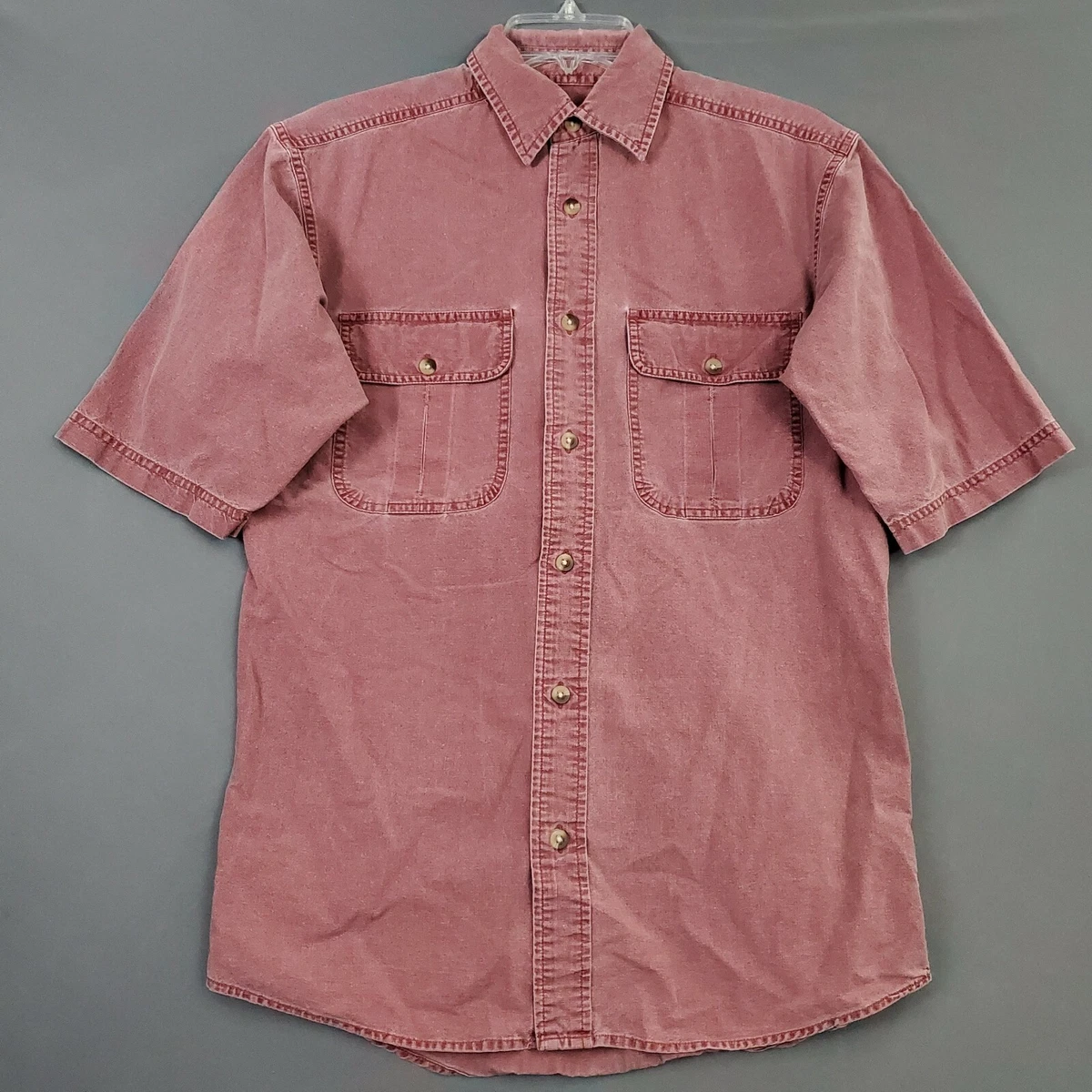 RedHead Shirt Mens Small S Short Sleeve Button Up 100 Cotton