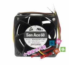 Sanyo 9GA0624P1J03 6038 DC24V 0.75A 6CM 4-Wire PWM Cooling Fan