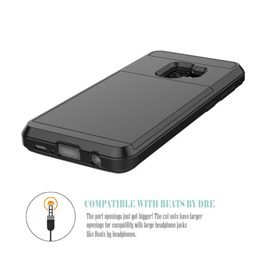 For Samsung Phone Case Slide Card Slot Wallet Heavy Duty Shockproof Armor Cover - Picture 10 of 22