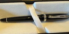 Cross Affinity Opalescent Black Fountain Pen with Polished Appointments New