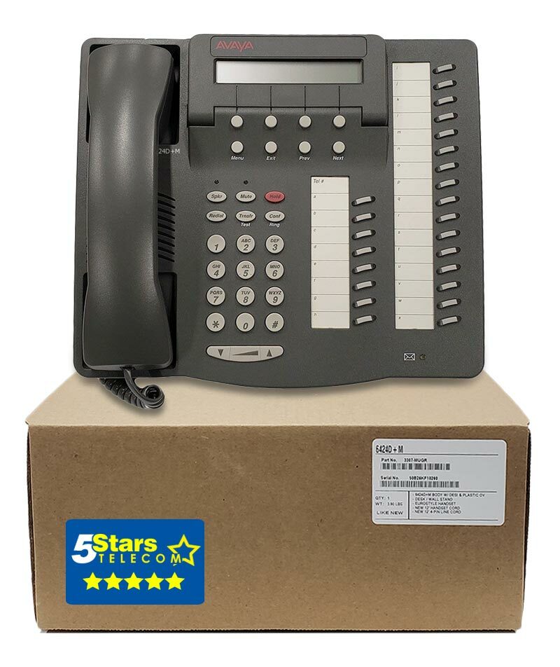 Avaya 6424D+M Digital Telephone - Renewed, 1 Year Warranty | eBay