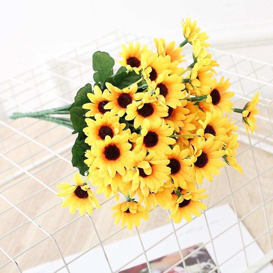 Sunflower Bouquet for Wedding Party Decor 24 Heads Vibrant