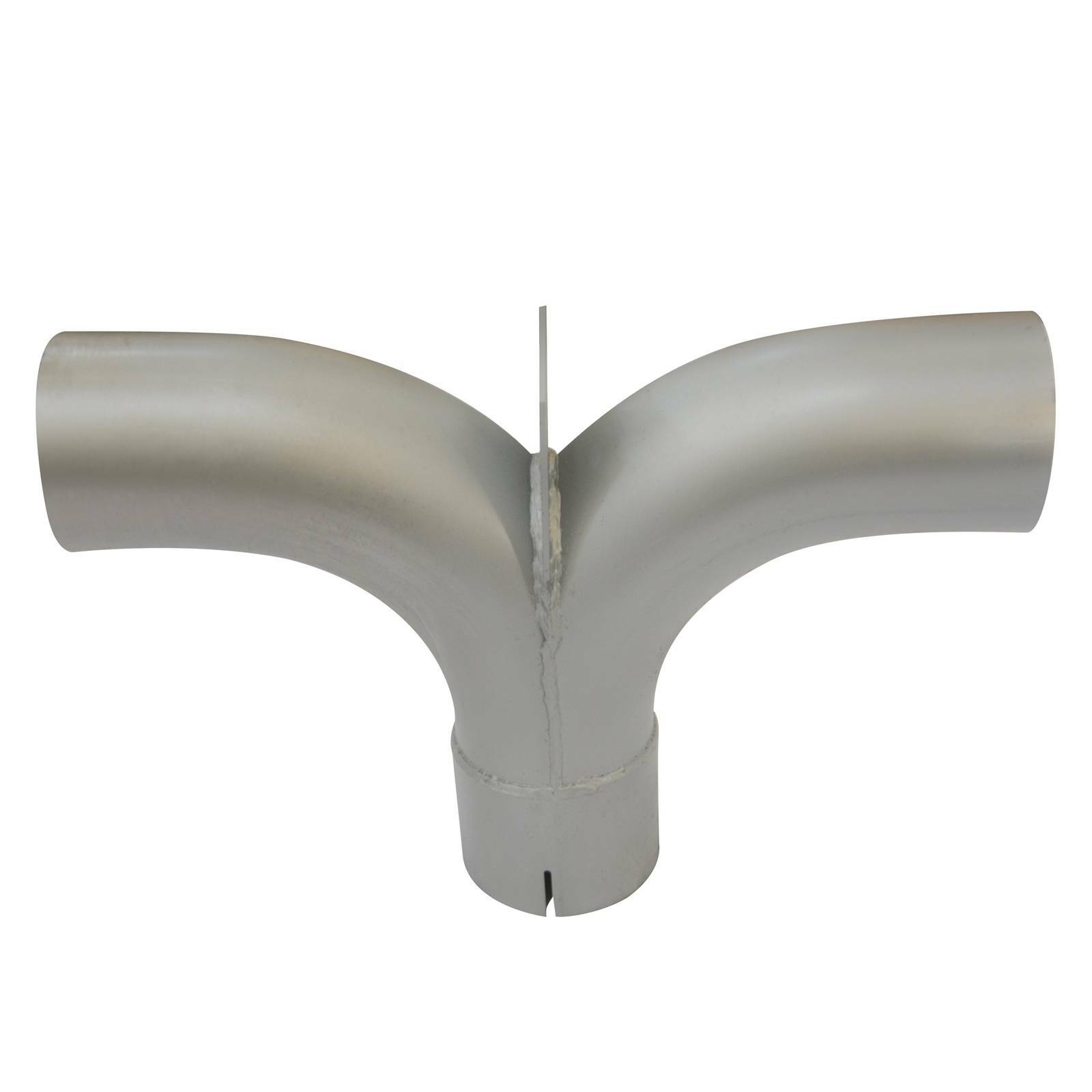 4" ID/OD Aluminized Elbow Pipe Exhaust Y-Pipe With Divider Semi Truck Y-Pipe NEW