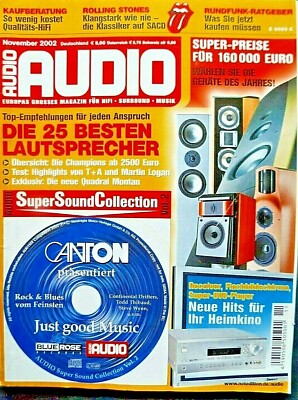 AUDIO 11/02,QUADRAL AURUM MONTAN,T+A TCI 1 RE,MARTIN LOGAN PRODIGY,SONY KZ 42 TS