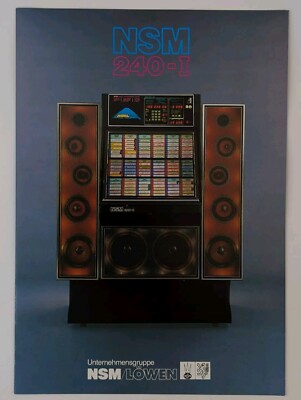 NSM 240-I Jukebox Flyer Original Phonograph Musik Faltblatt