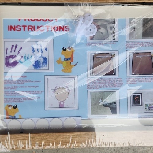 ATOBART MDF 4 PACK Kids Art Work Picture Frame 8.5x11 Front Opening Changeable - Picture 3 of 8