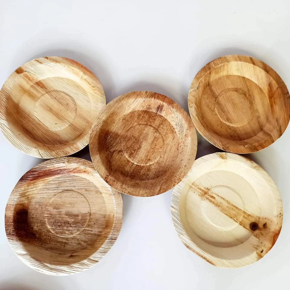 2Pcs Ceylon Areca Leaf Plate 100 Natural Safe Eco friendly Biodegradable New