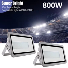 2x 800W LED Flood Light Cool White Outdoor Stadium Soccer Field Arena Spotlight
