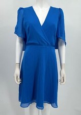 Lauren Ralph Lauren Dress Blue Cape Cocktail Sz 4 NEW NWD N167