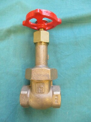 MILWAUKEE GATE VALVE FIG 1156 1/2'' FNPT 200 SWP 400 WOG BRONZE WITH BRASS NUT 