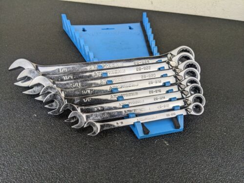 #ay496 Armstrong Tools USA 8pc SAE Ratcheting Wrench Set 5/16" - 3/4"