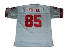 GEORGE KITTLE Unsigned Custom San Francisco White Sewn Football Jersey Sze S-3XL