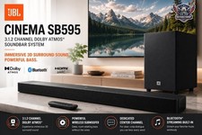 JBL Cinema SB595 3.1.2 Channel Soundbar with Wireless Subwoofer