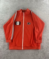 Philadelphia Flyers Hoodie Men 56 Orange Mitchell Ness NHL Dave Schultz 1973-74