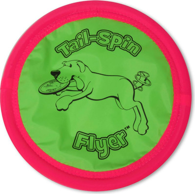 Booda Tail-Spin Flyer 7-Inch Soft Flying Disc Dog Toy - Gentle, Floats, Durable