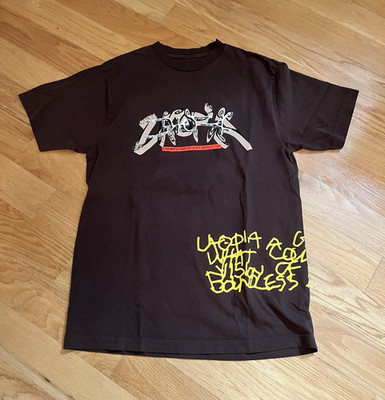 Travis Scott Utopia Brown Double-Sided Graphic Crew Neck T-Shirt Size M