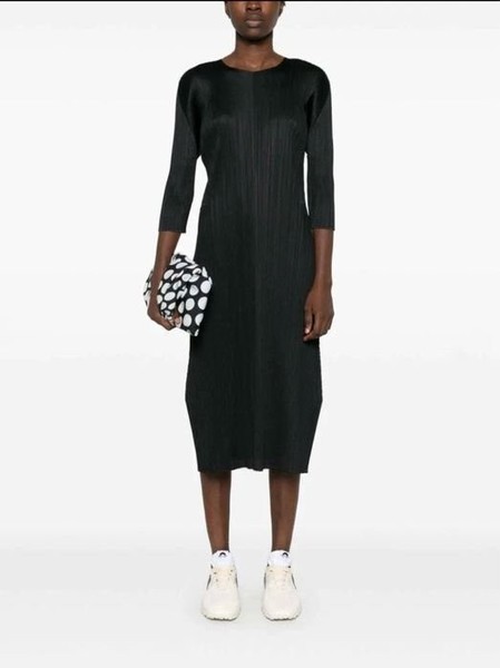 Women Pleats Please Dress Black 38