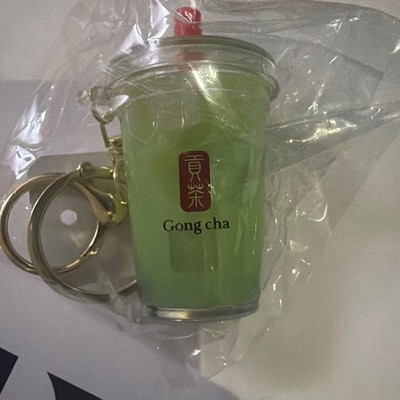 Gong Cha Matcha Drink Cup Keychain Miniature MIB Korea Exclusive Light