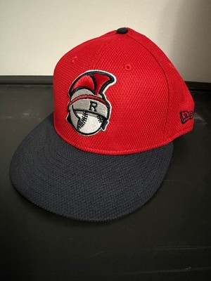 Rome Braves New Era 59Fifty red centurion logo BP hat - fitted, size 7 1/2