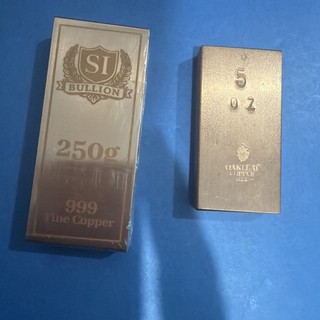 Copper Bullion Mixed Bars X2