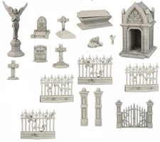 Mantic Games: Graveyard Terrain Crate (18 Pieces) DnD Pathfinder