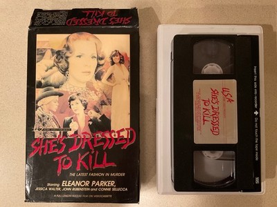 She's Dressed to Kill (VHS, 1984, USA Big Box) Eleanor Parker, Jessica Walter