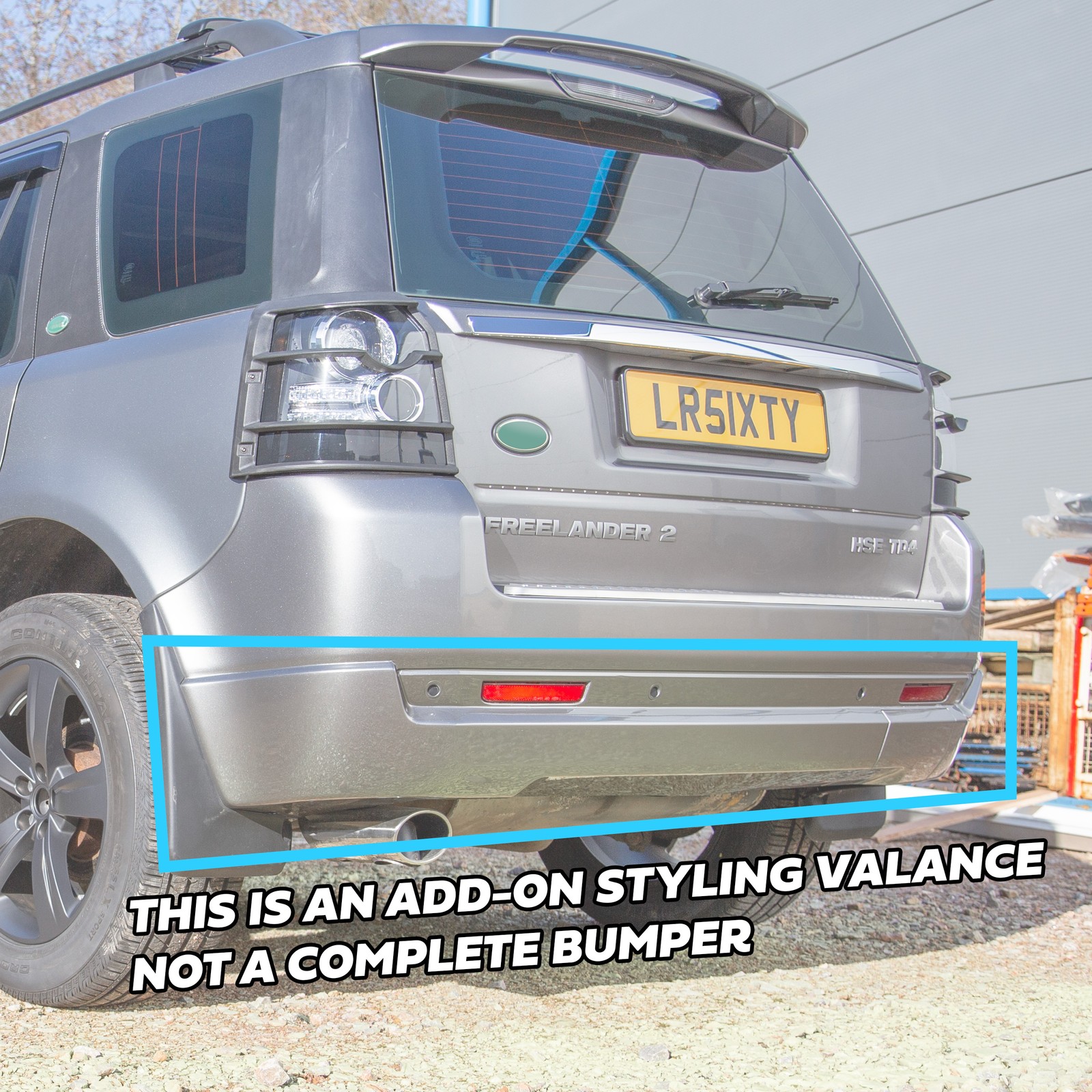 Rear Bumper Dynamic / HST Bodykit for Land Rover Freelander 2 valance ...