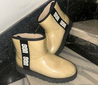 Damenstiefel UGG Classic Clear Ivory Waterproof Transparent 1113190 Taglia 40