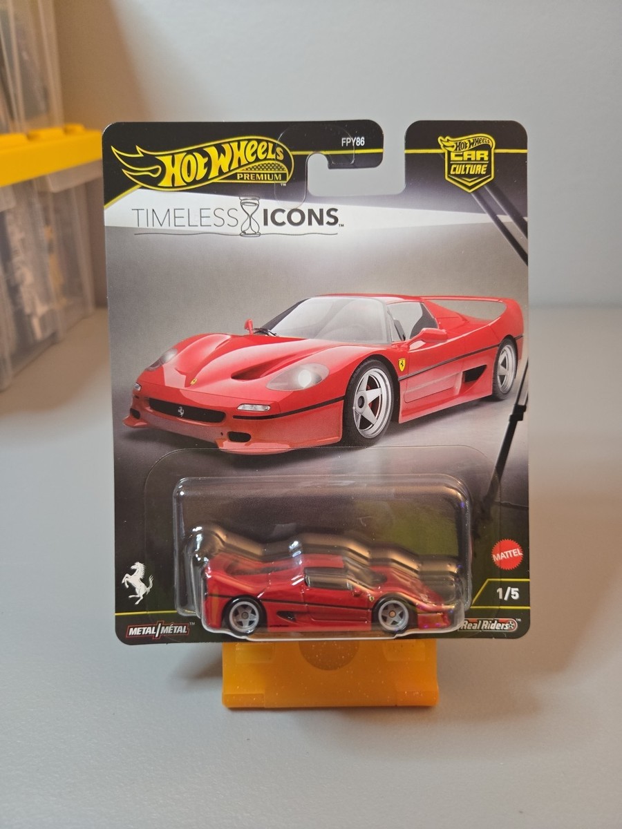 Hot Wheels Ferrari F50 Red Timeless Icons Premium Car Culture