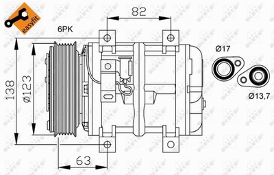 NRF 32112 Compressor, Air Conditioning for Volvo