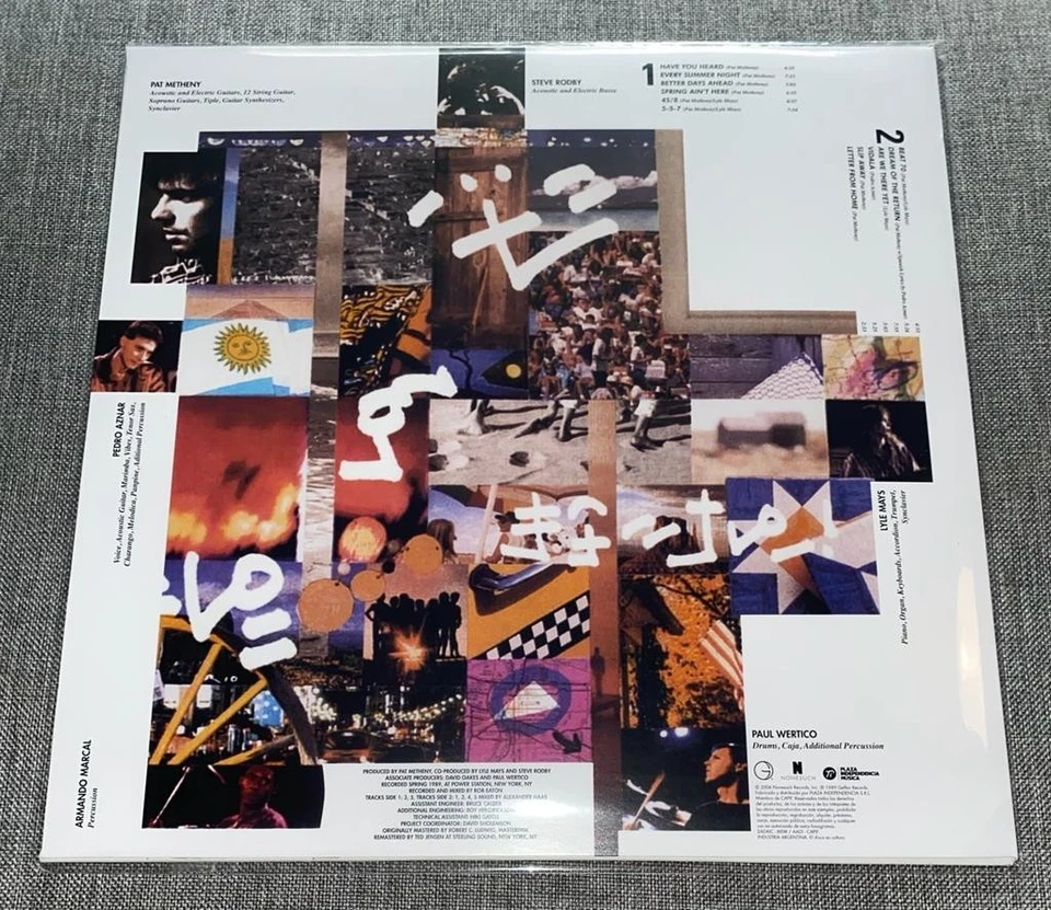 PAT METHENY - LETTER FROM HOME (New Reissue 180 Gram LP Sealed Vinyl) - Image 2 of 2