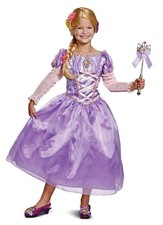 Disney Princess Rapunzel Tangled Deluxe Costume for Girls, Size 7-8, Purple