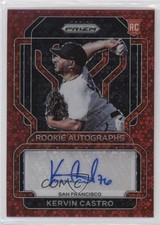 2022 Panini Prizm Rookie Red Donut Circle 23/35 Kervin Castro #RA-KC Auto 0q21