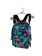 JanSport Tropical Floral Backpack Blue Green ...
