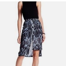 NEW Halston Heritage Vulcan Feathers Tiered Hem Skirts, NWT, Size 2, MSRP $275