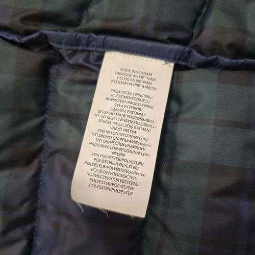 Polo Ralph Lauren verstaubare wasserabweisende Daunenfüllung Jacke gefütterter Mantel Large 375 $ - Bild 15 von 19