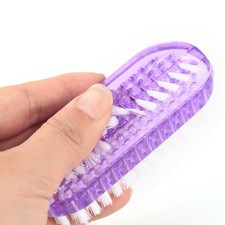 Plastic Nail Cleaning Scrubbing Brush Double Sided Hand Nail Brush Cleane_hg