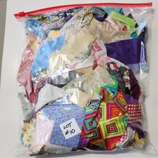 2.5 Gal Bag Scrap Fabric Cotton Strips for String/Scrappy Quilts 1.5" to 3" #10