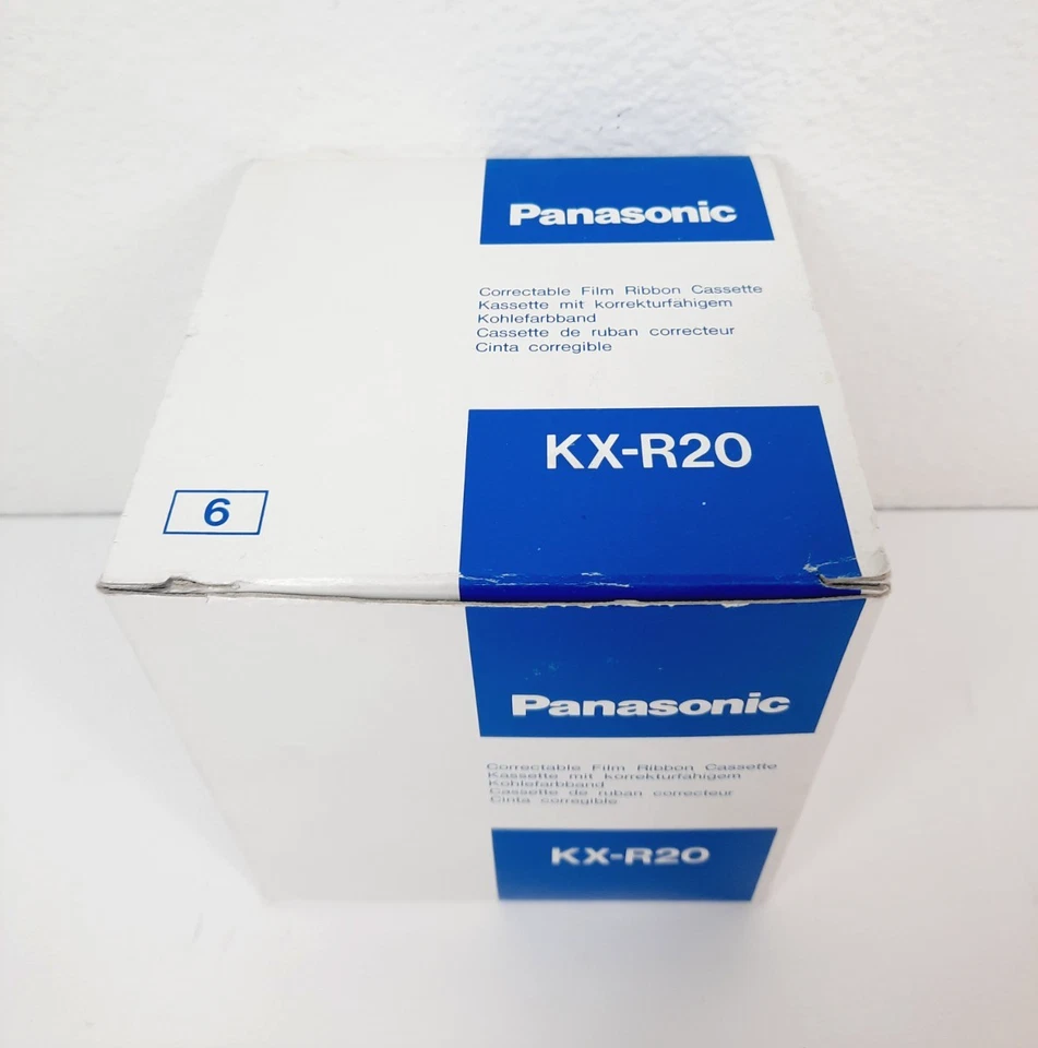 Nuevo Cassette Cinta Película Corregible para Máquina de Escribir Panasonic KX-R20, Estuche Completo de 6 Foto 2 de 4